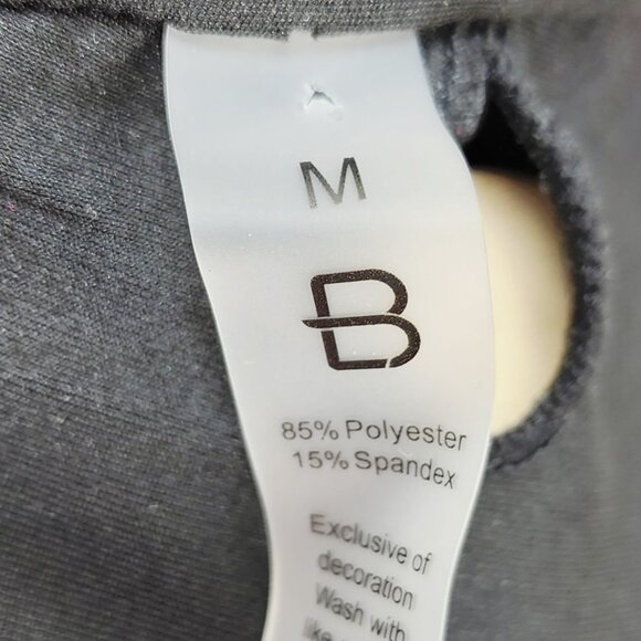 Black & White One-Piece Swimsuit Womens Size Medium Swimwear - Picture 3 of 5